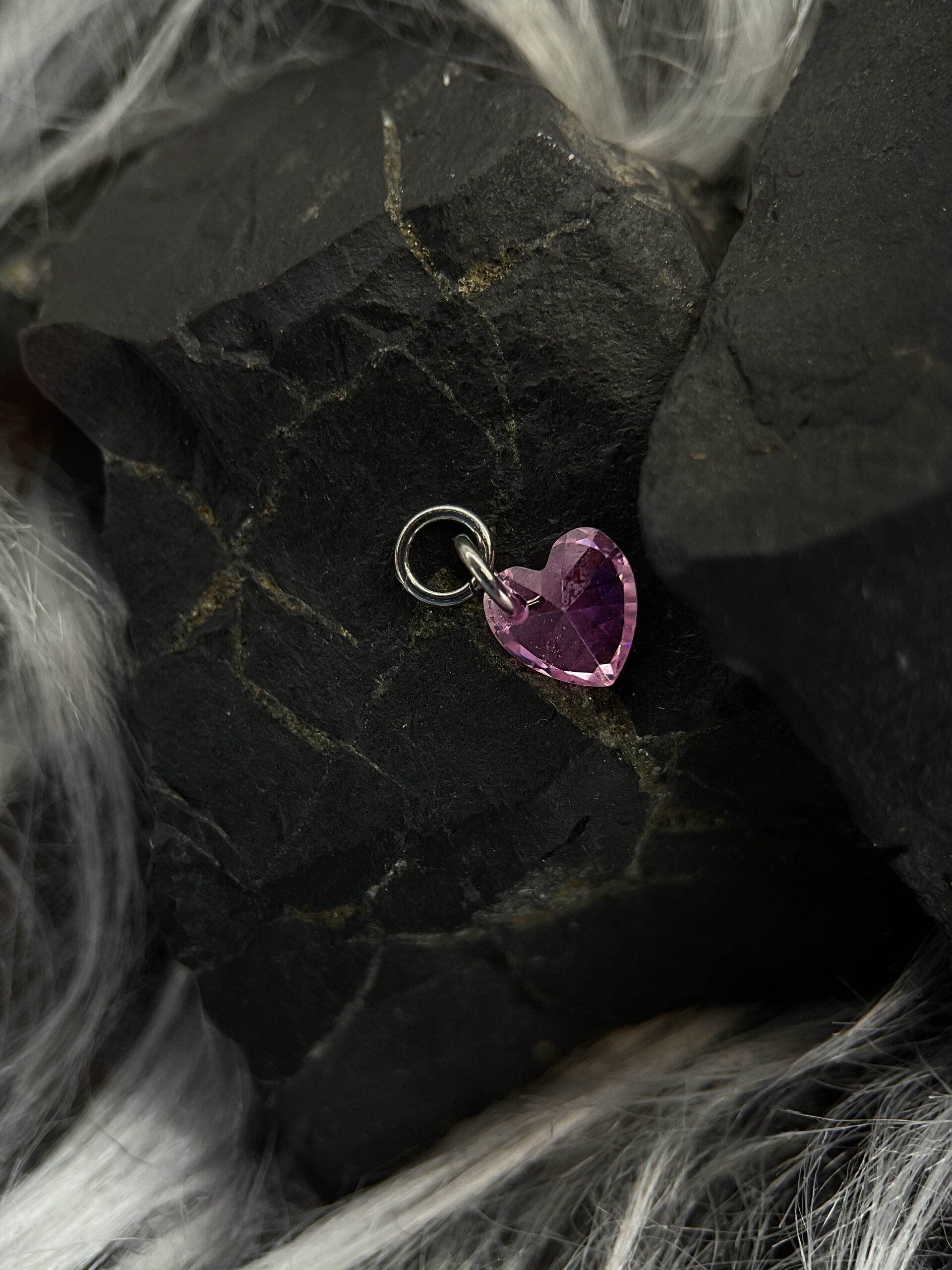 Pink Heart Charms