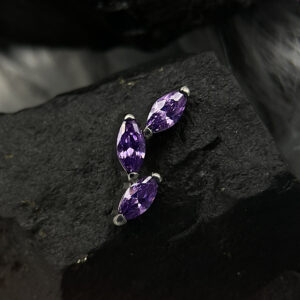 Radiant Trio Amethyst