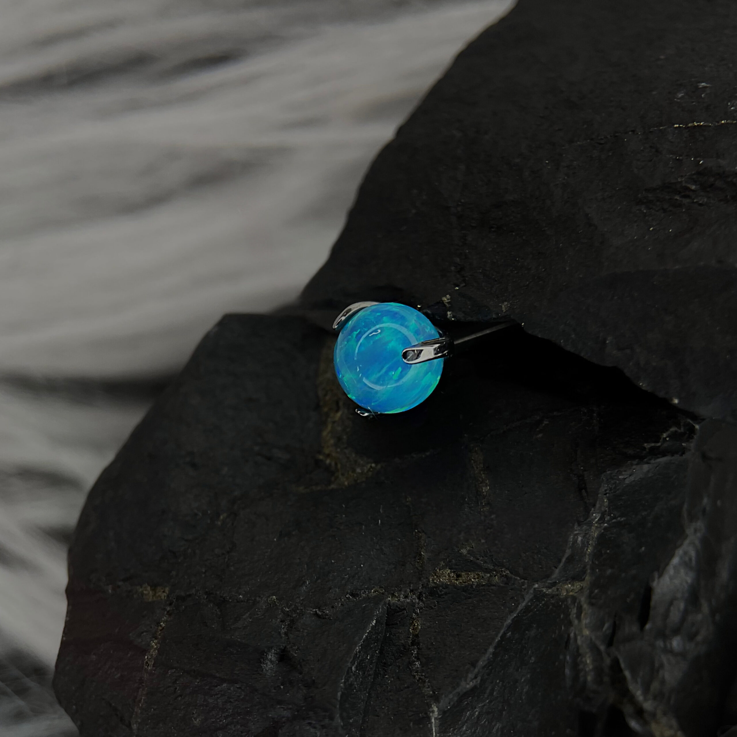 Blue Opal Sphere